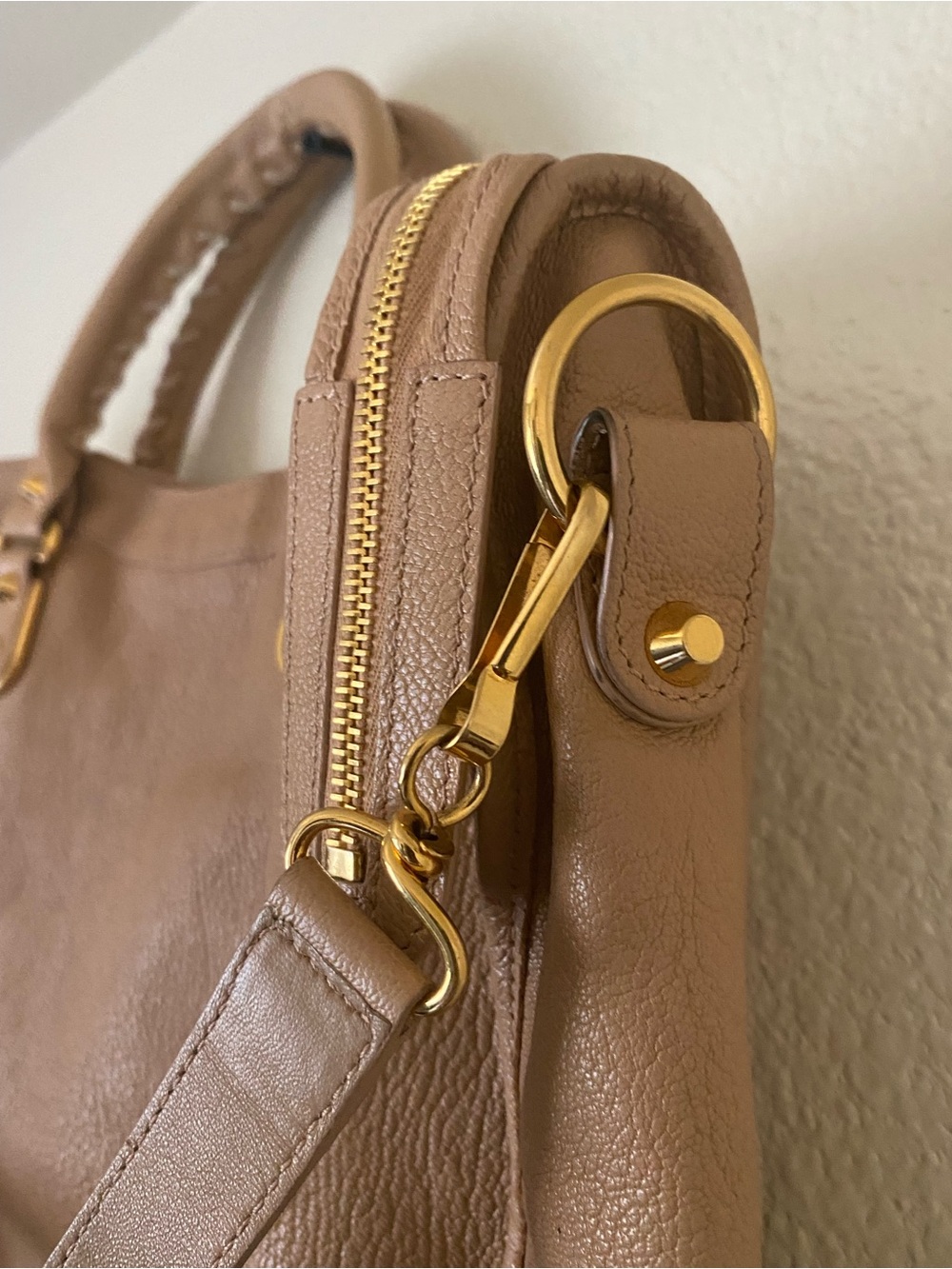 Balenciaga The City Bag Beige Shoulder Bag with Gold Hardware - Picture 7 of 16